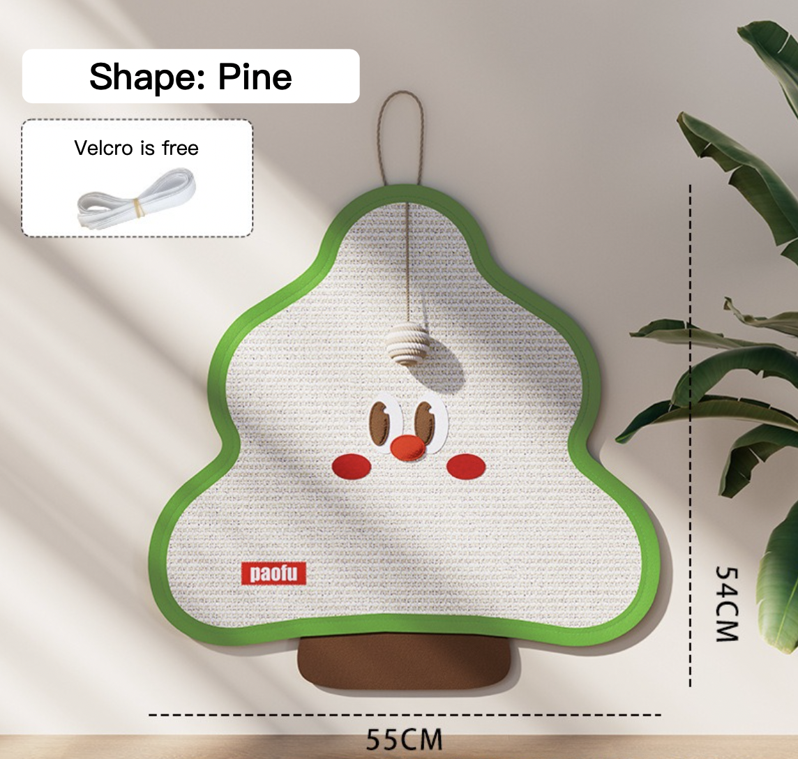 Cartoon Sisal Cat Scratching Board With Hanging Ball 17 Styles for Choice Can Be Used Anywhere