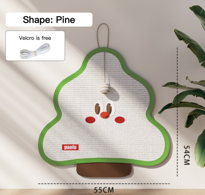 Cartoon Sisal Cat Scratching Board With Hanging Ball 17 Styles for Choice Can Be Used Anywhere