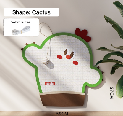 Cartoon Sisal Cat Scratching Board With Hanging Ball 17 Styles for Choice Can Be Used Anywhere