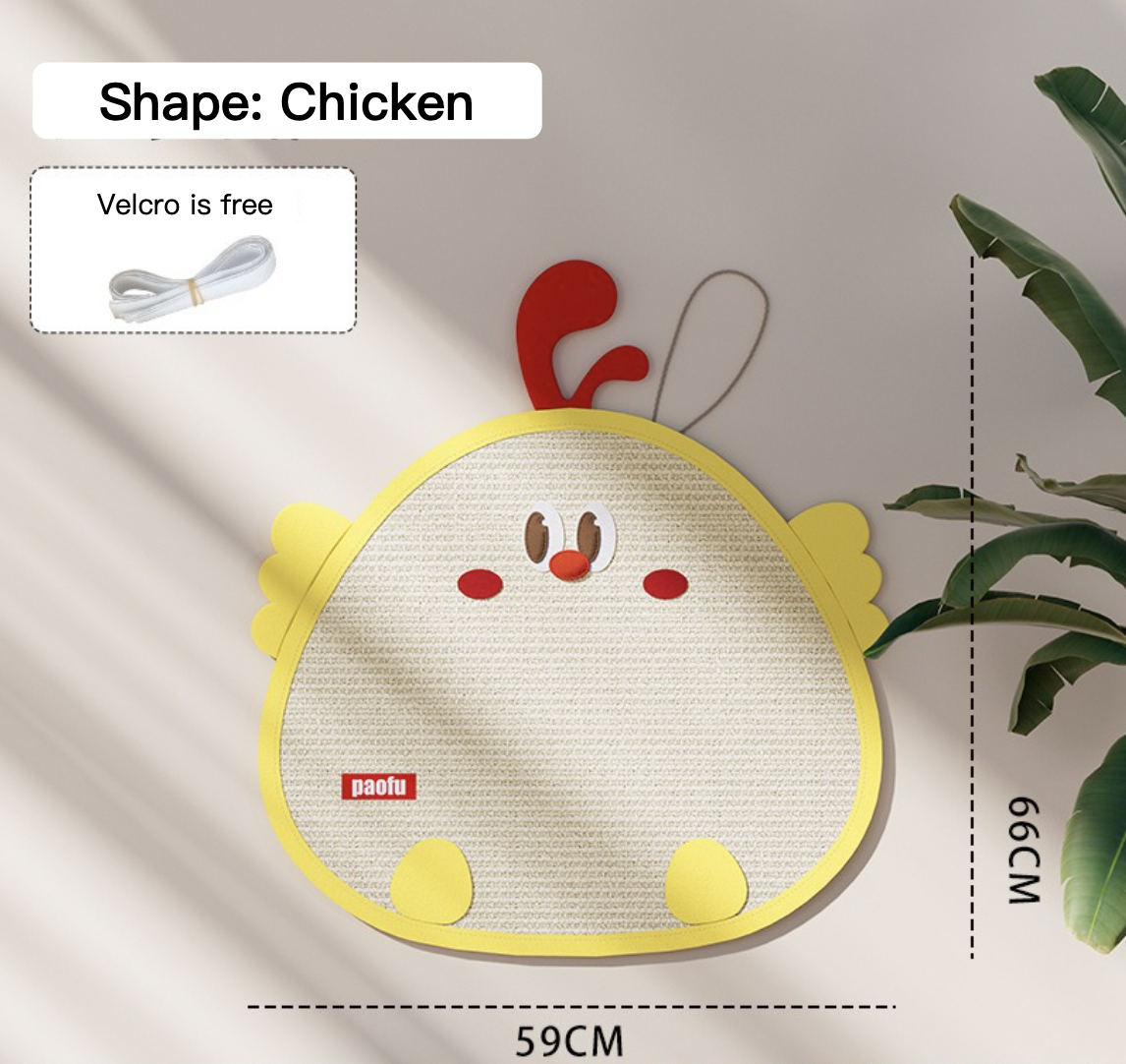 Cartoon Sisal Cat Scratching Board With Hanging Ball 17 Styles for Choice Can Be Used Anywhere