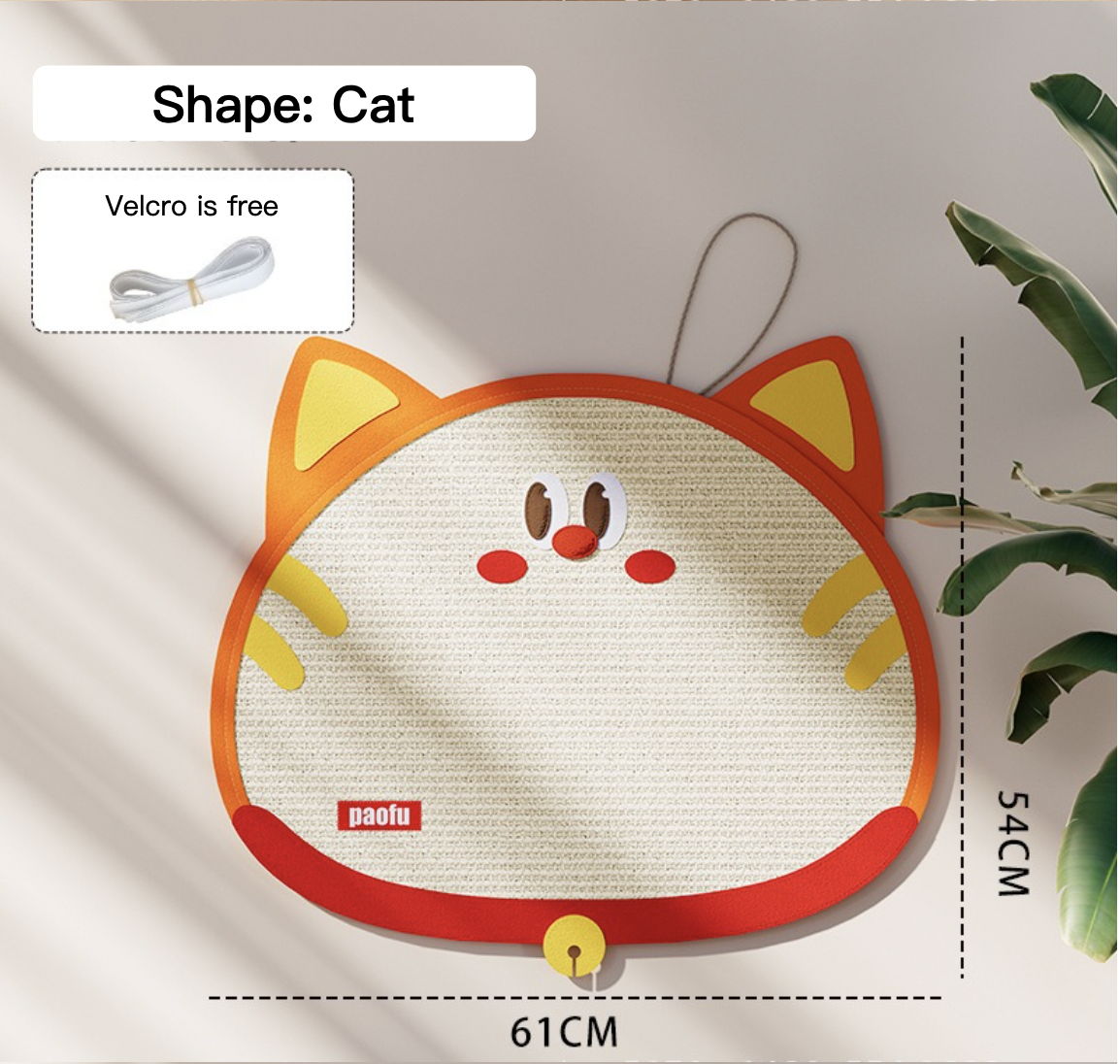 Cartoon Sisal Cat Scratching Board With Hanging Ball 17 Styles for Choice Can Be Used Anywhere