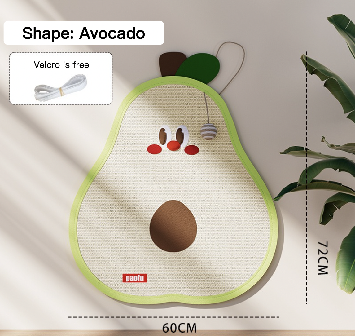 Cartoon Sisal Cat Scratching Board With Hanging Ball 17 Styles for Choice Can Be Used Anywhere