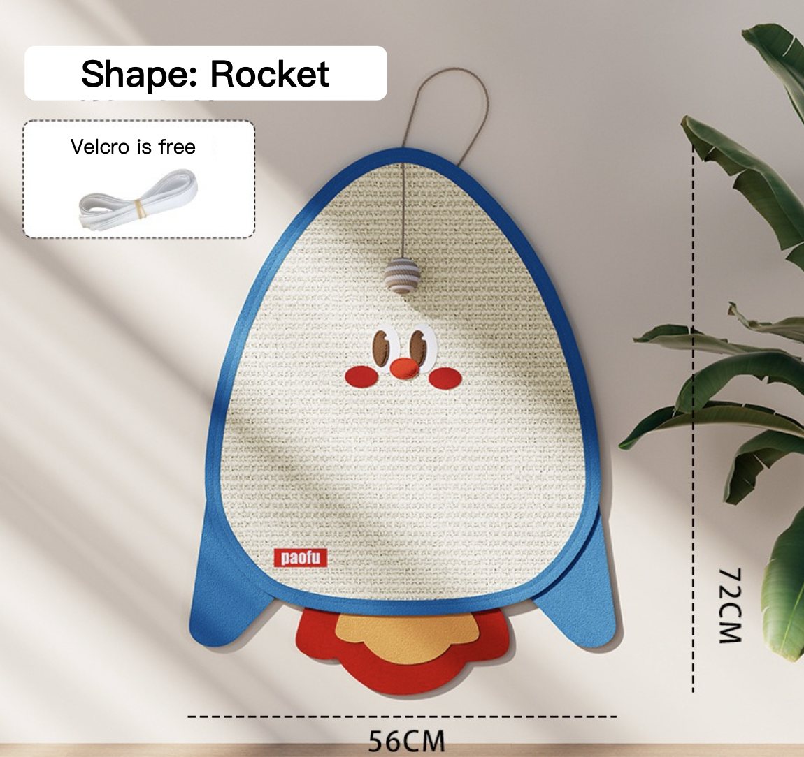 Cartoon Sisal Cat Scratching Board With Hanging Ball 17 Styles for Choice Can Be Used Anywhere