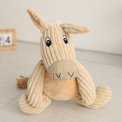 Bite Resistant Rope Dog Toy Cute Dog Donkey Shape Teeth Cleaning Teeth Grinding 