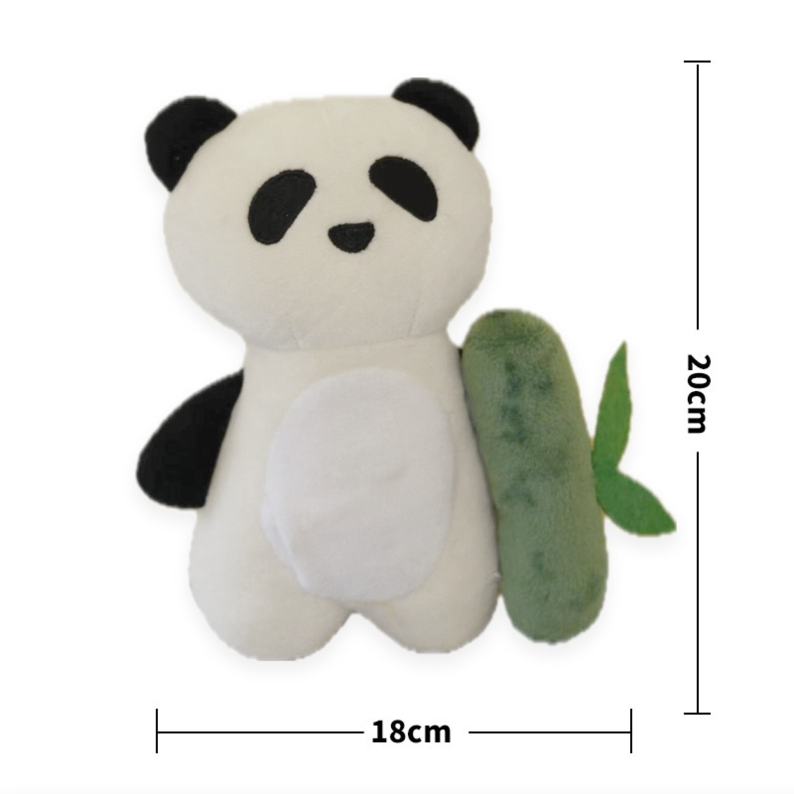 Dog Digging Fun Plush Toy Panda + Bamboo Set Paper Sound & BB Squeaky Toy