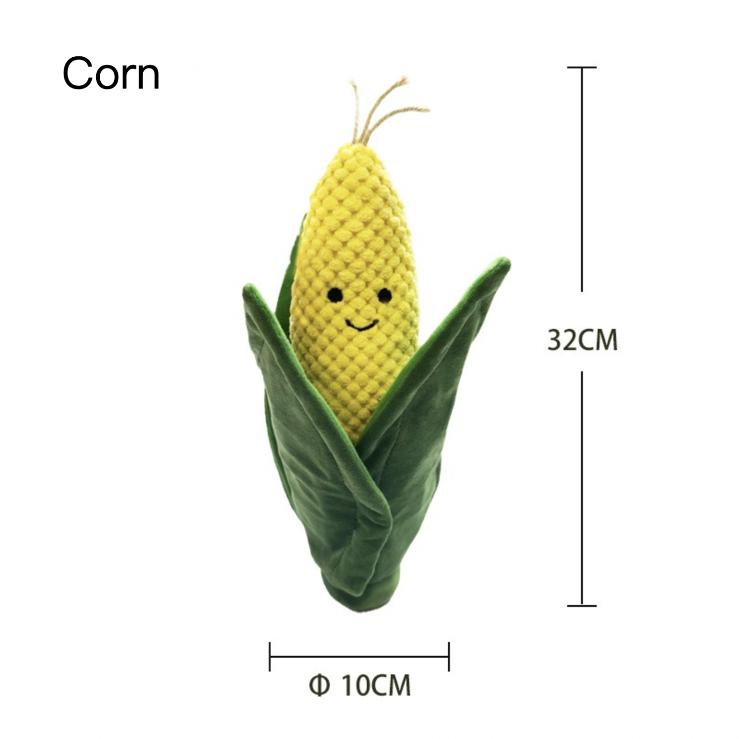 Corn Sniff Hide Food Dog Toy Squeaky Paper Sound Bite Resistant Pet Toy