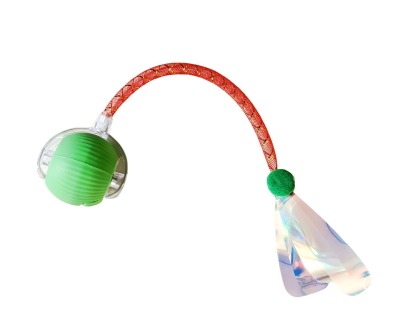 Interactive Cat Toys Ball With Replaceable Tail Automatic Moving Cat Toys Ball ElectricIe Interactive Rolling Dog Ball