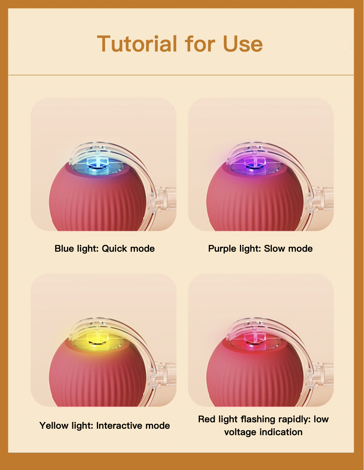 Cute Long Tail Cat Teasing Ball Rechargeable Protruding Ball