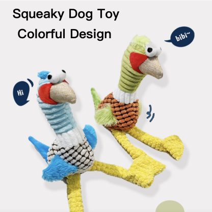Colorful Squeaky Dog Toy Screaming Chicken Teeth Cleaning Teeth Grinding Blue/Green/Black