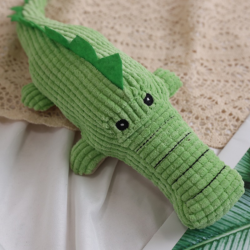 Bite Resistant Giggles Dog Toy Crocodile Interactive for Dogs Squeaky