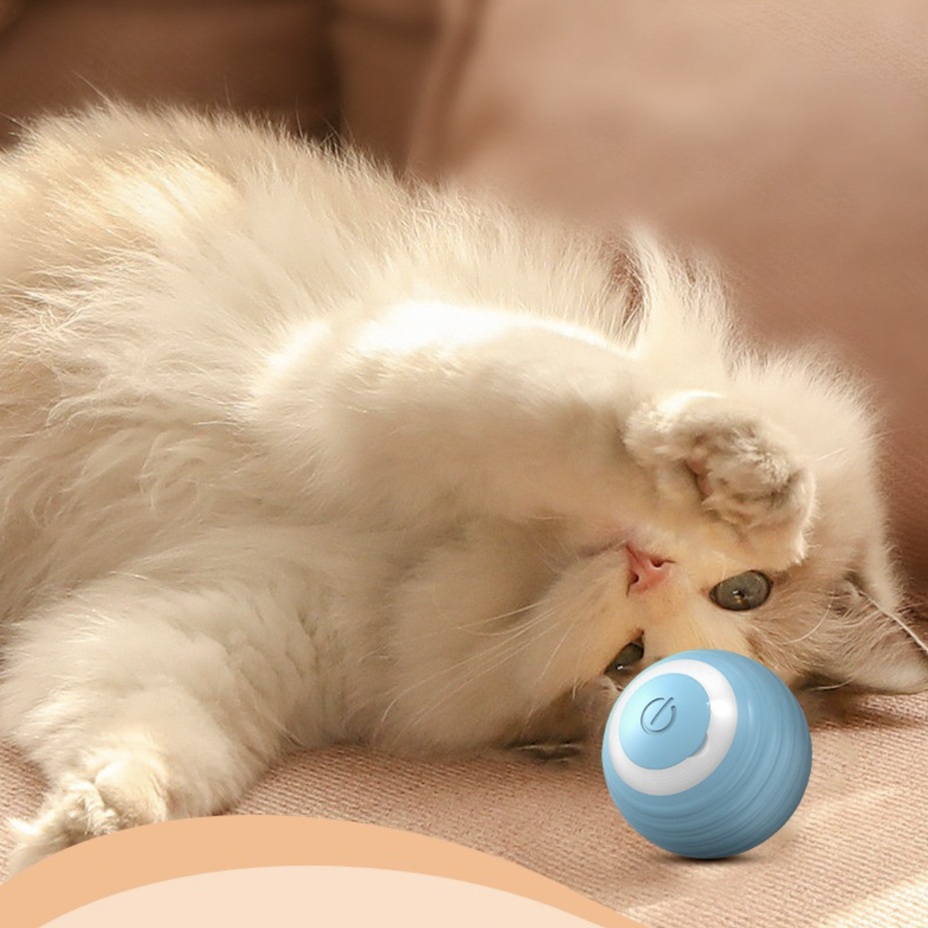 Cute Cat Teasing Ball Rechargeable Cat Self Entertainment Prop Cat Toy Automatic Wake Up
