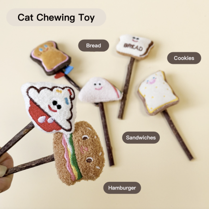 Cute Teeth Grinding & Cleaning Durable Bite Silvervine Cat Chewing Toy