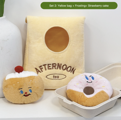 Plush Dog's Digging Fun Toys Hide Food Smelling Toy DIY Your Afternoon Tea