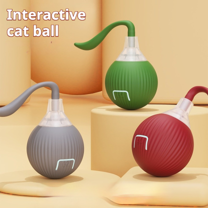 Smart Interactive Cat Teasing Ball Rechargeable Protruding Ball Consuming the Energy of Pets