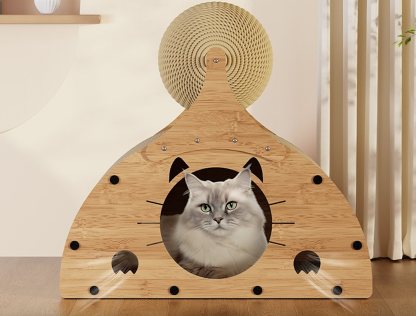 Multifunctional Cat Scratcher Wear-resistant Integrated Vertical Corrugated Paper Cat Toy