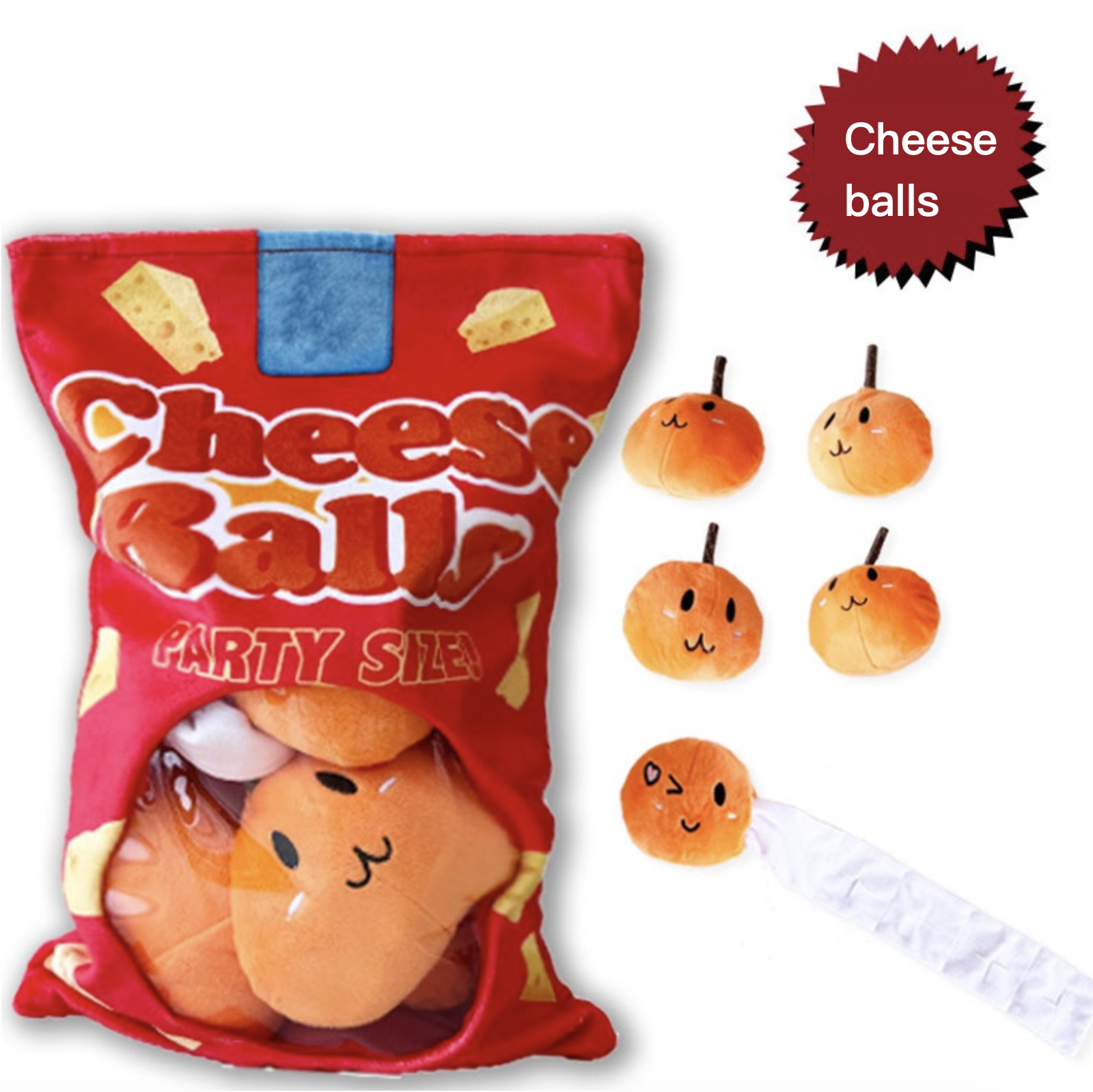 Dog Sounding Plush Toys Chasing Interactive Chew Toys Pet Paper Sound Toys Potato Chips Cheese Balls Hamburger Set
