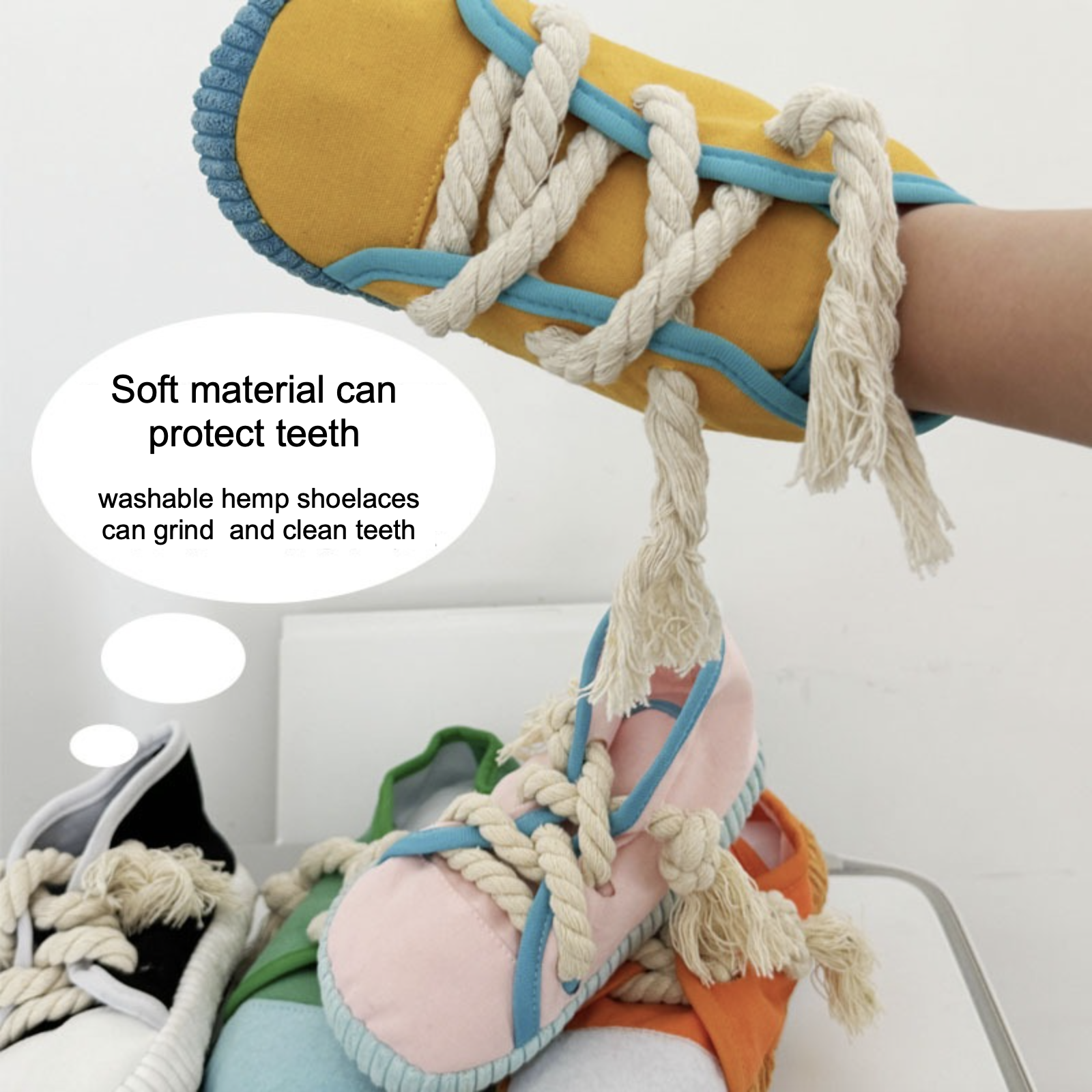 Washable High & Low Cut Shoe Bite-resistant Squeaky Hidden Food Dog Toy 5 Colors