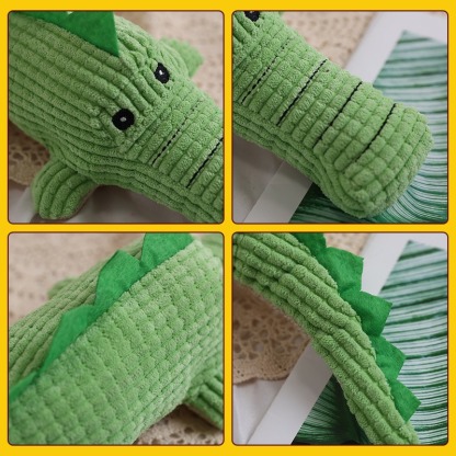 Bite Resistant Giggles Dog Toy Crocodile Interactive for Dogs Squeaky