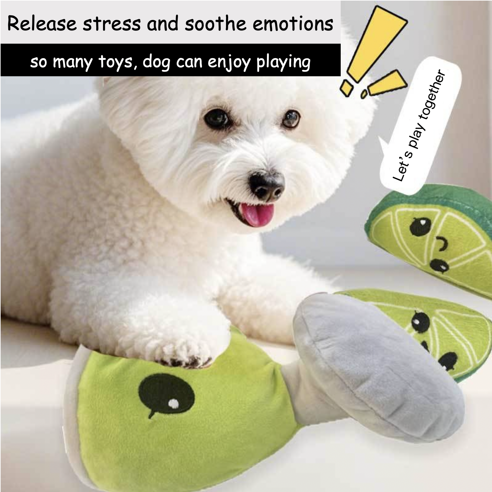 Korean Style Plush Dog Toy Sniff Hide Food Lemon Goblet Paper Sound