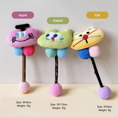 Dopamine Funny Emojis Series Teeth Grinding & Cleaning Silvervine Cat Chewing Toy