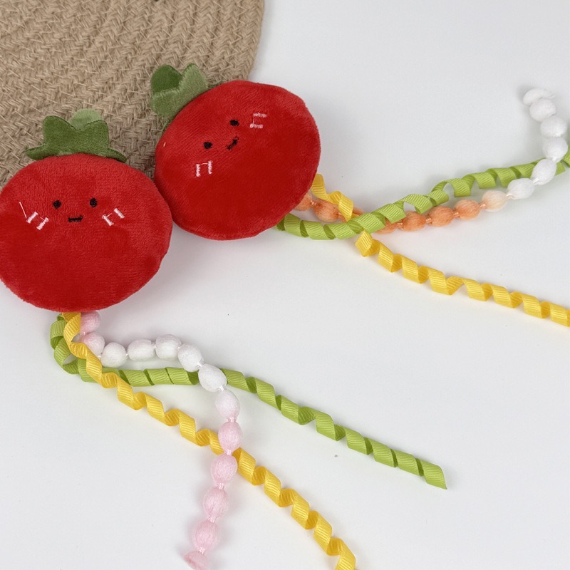 Plush Cat Interactive Toy Contain Bell & Catnip Potato Tomato