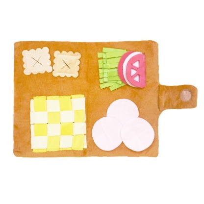 Lovely Plush Dog Toy Hide Food Smelling Toy Today's Menu