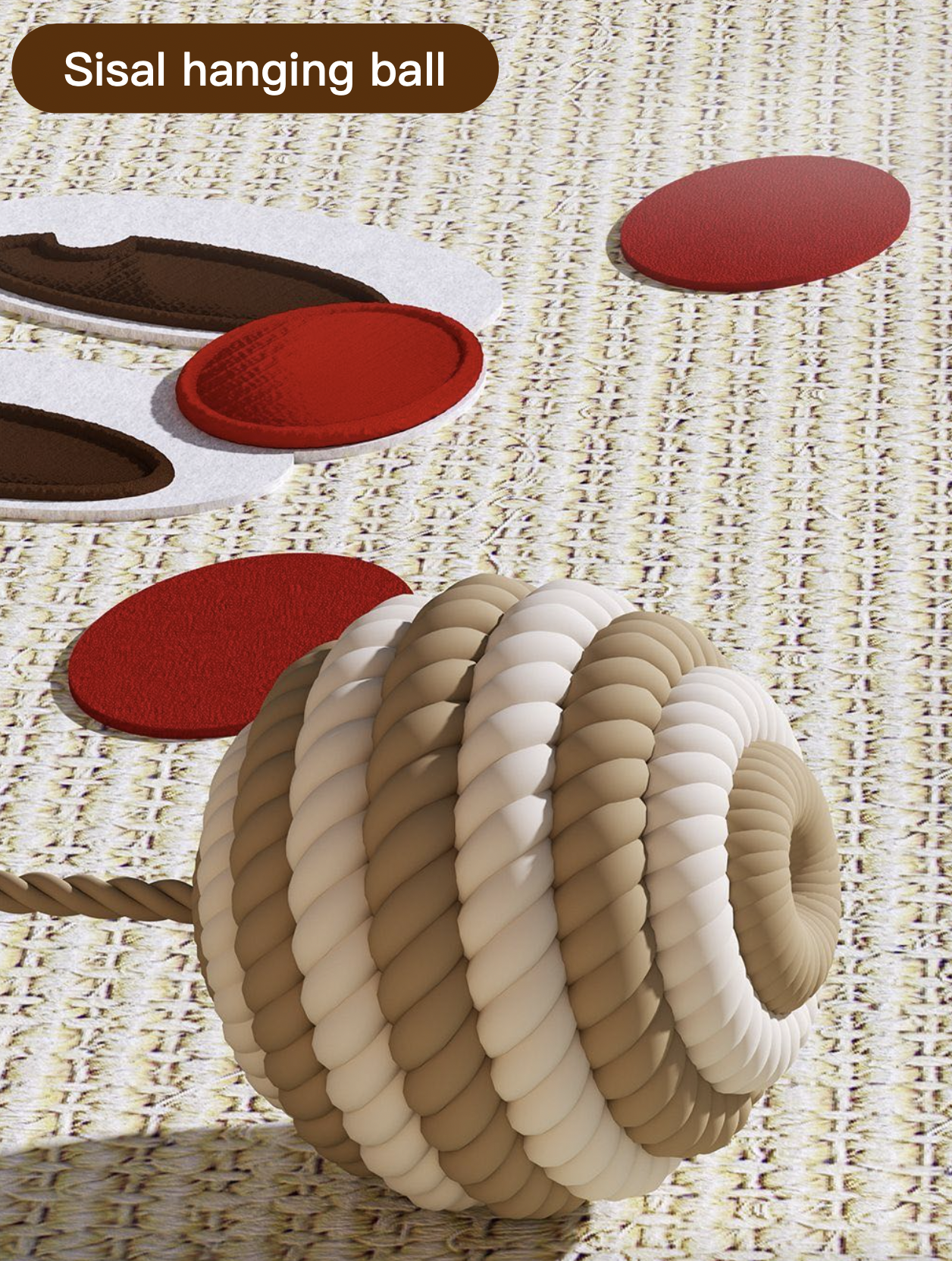 Cartoon Sisal Cat Scratching Board With Hanging Ball 17 Styles for Choice Can Be Used Anywhere