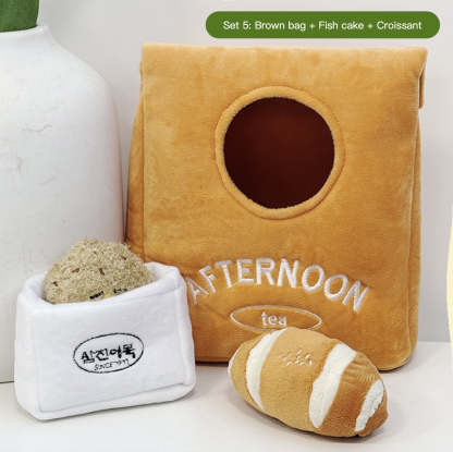 Plush Dog's Digging Fun Toys Hide Food Smelling Toy DIY Your Afternoon Tea