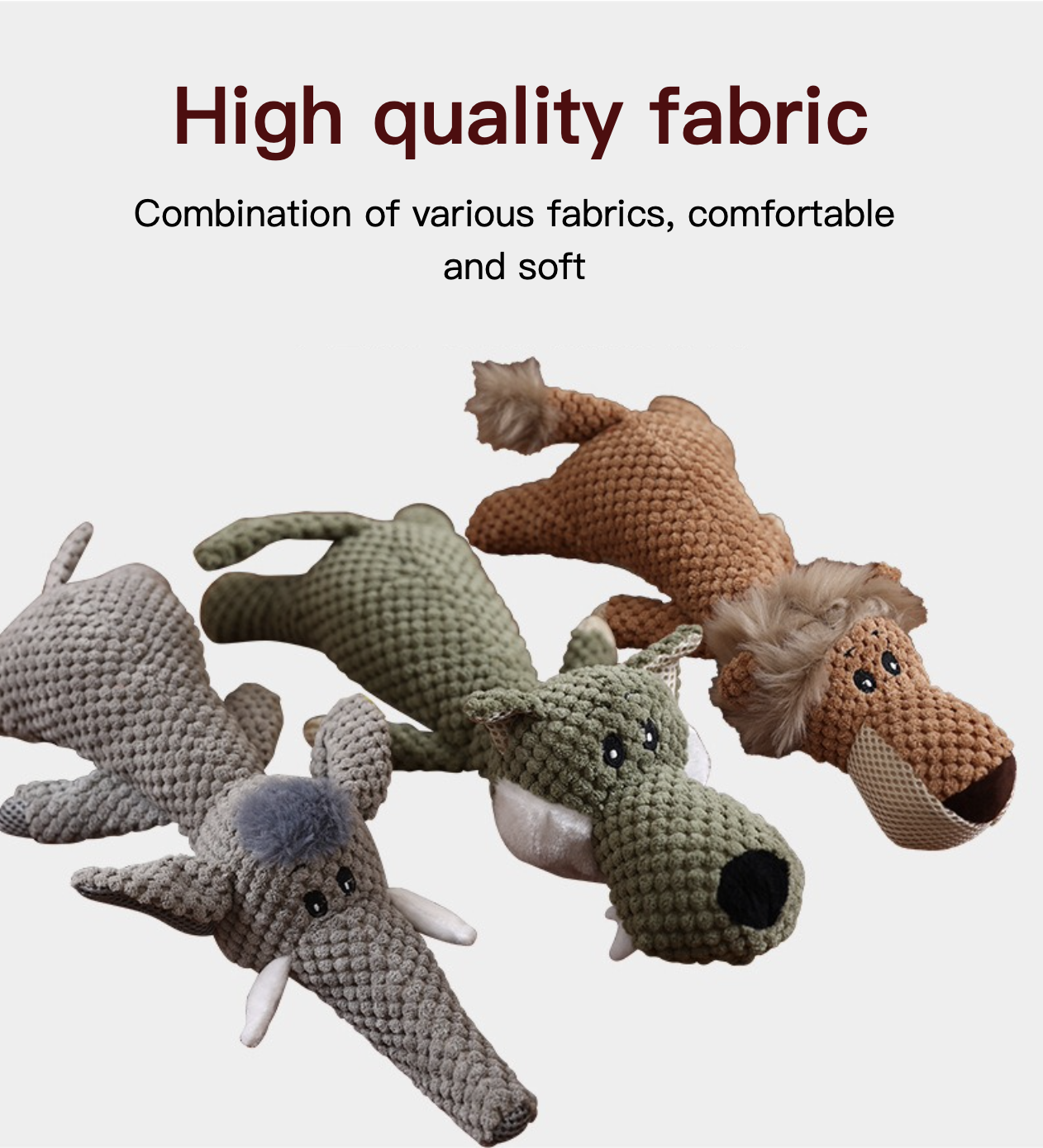 Soft Plush Giggles Dog Toy Interactive for Small, Medium, Large Dogs With 3 Styles Bite Resistant