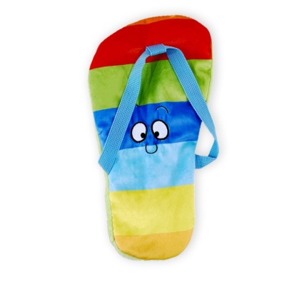 Summer Style Series Squeaky Paper Sound Dog Toy Shoe Watermelon Pineapple Beer Popsicle