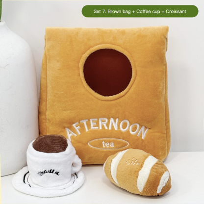 Plush Dog's Digging Fun Toys Hide Food Smelling Toy DIY Your Afternoon Tea