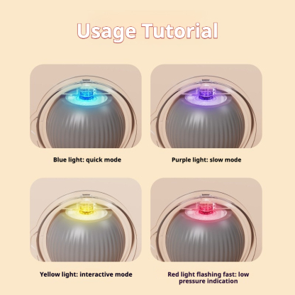 2025 New Automatic Cat Toy Ball USB Charger Electric Smart Dog Ball Silicone Interactive Cat Toys Rolling Ball With Plush