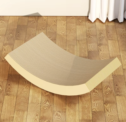 Durable Medium & Large Corrugated Paper Cat Scratching Pad With Ball Moon Shape Wood Stand Replaced
