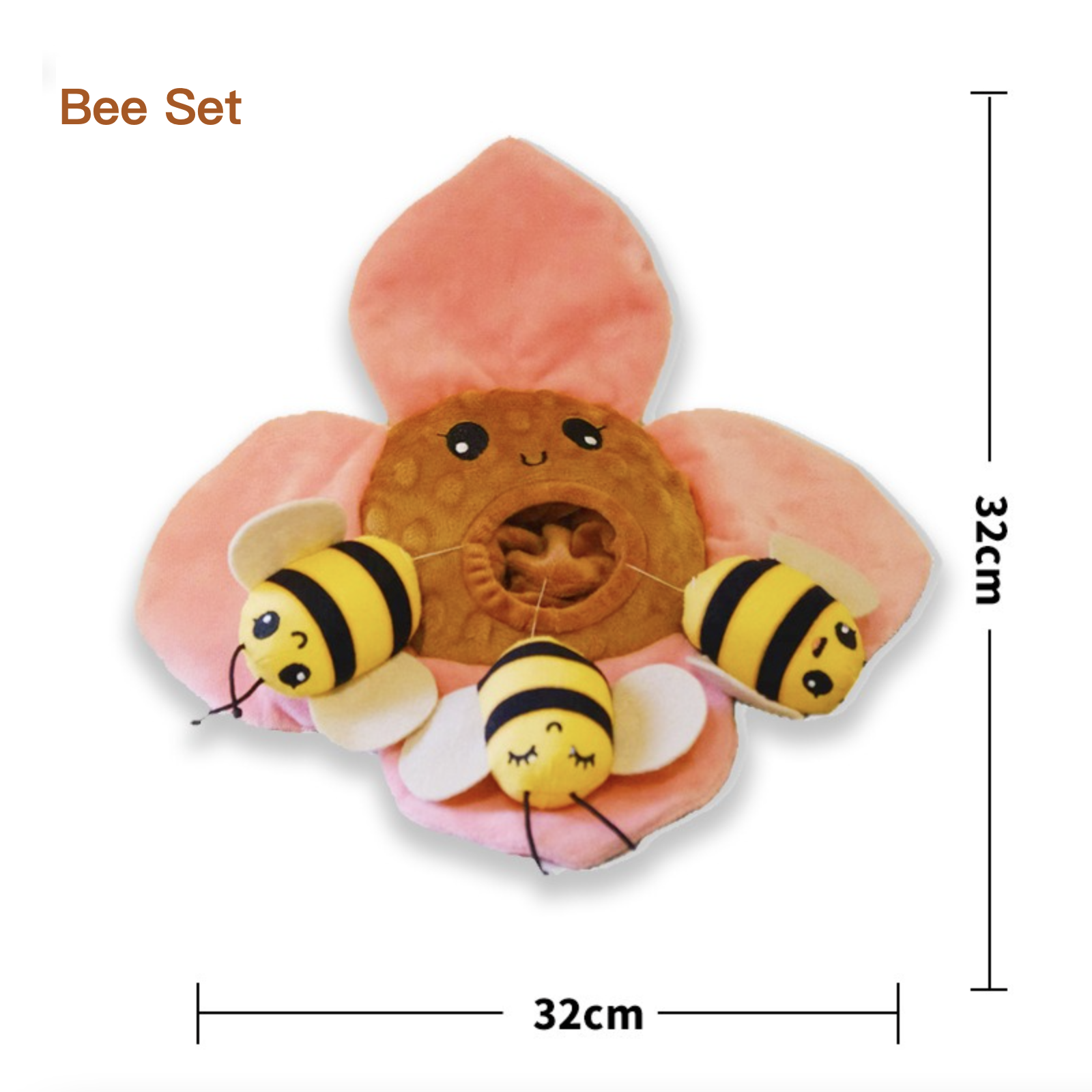Cute Dog Paper Sound BB Set Toys Bite-resistant Plush Toys Bee Set Carrot Set