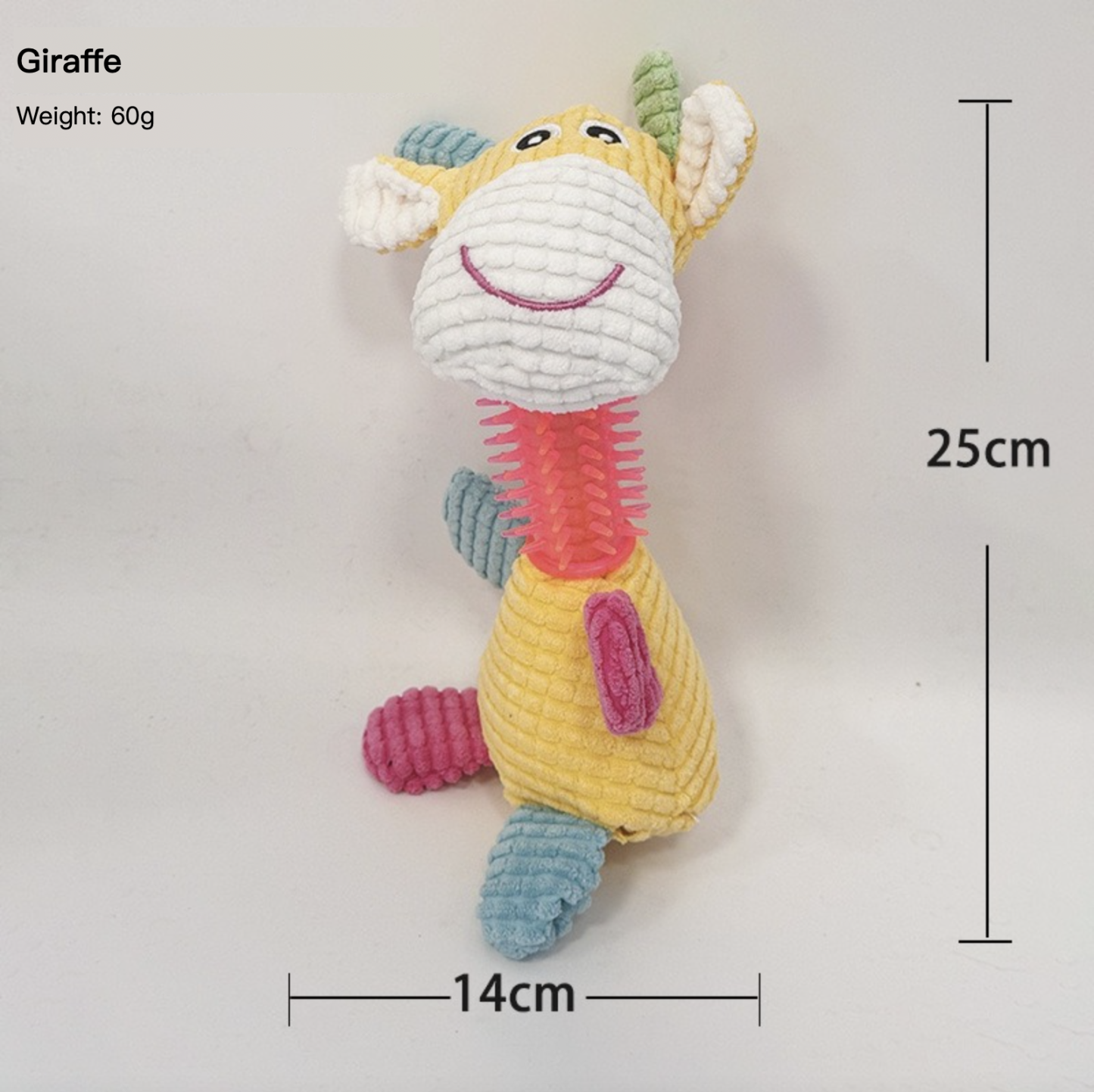 Bite Resistant Squeaky Dog Toy Teeth Cleaning Teeth Grinding Hippo Giraffe Elephant