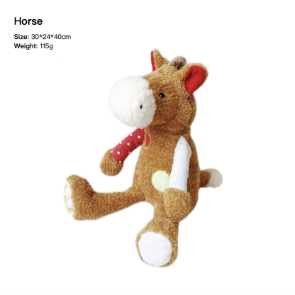 Plush Squeaky Dog Toy Bite Resistant Pet Toy Dog/Horse/Monkey/Chicken