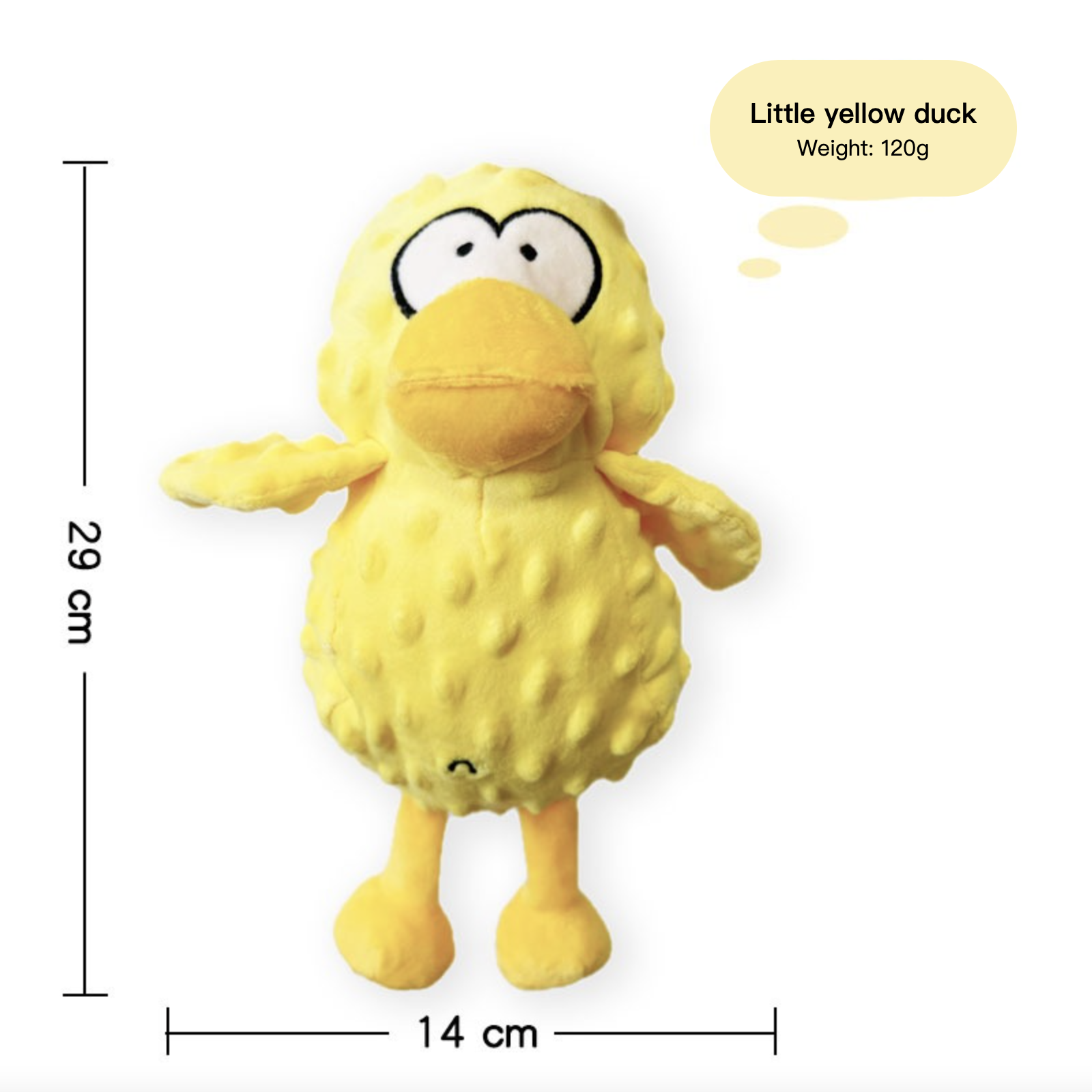 Squeaky Chewing Dog Toy Crooked Nosed Duck 3 Colors Blue Yellow Green