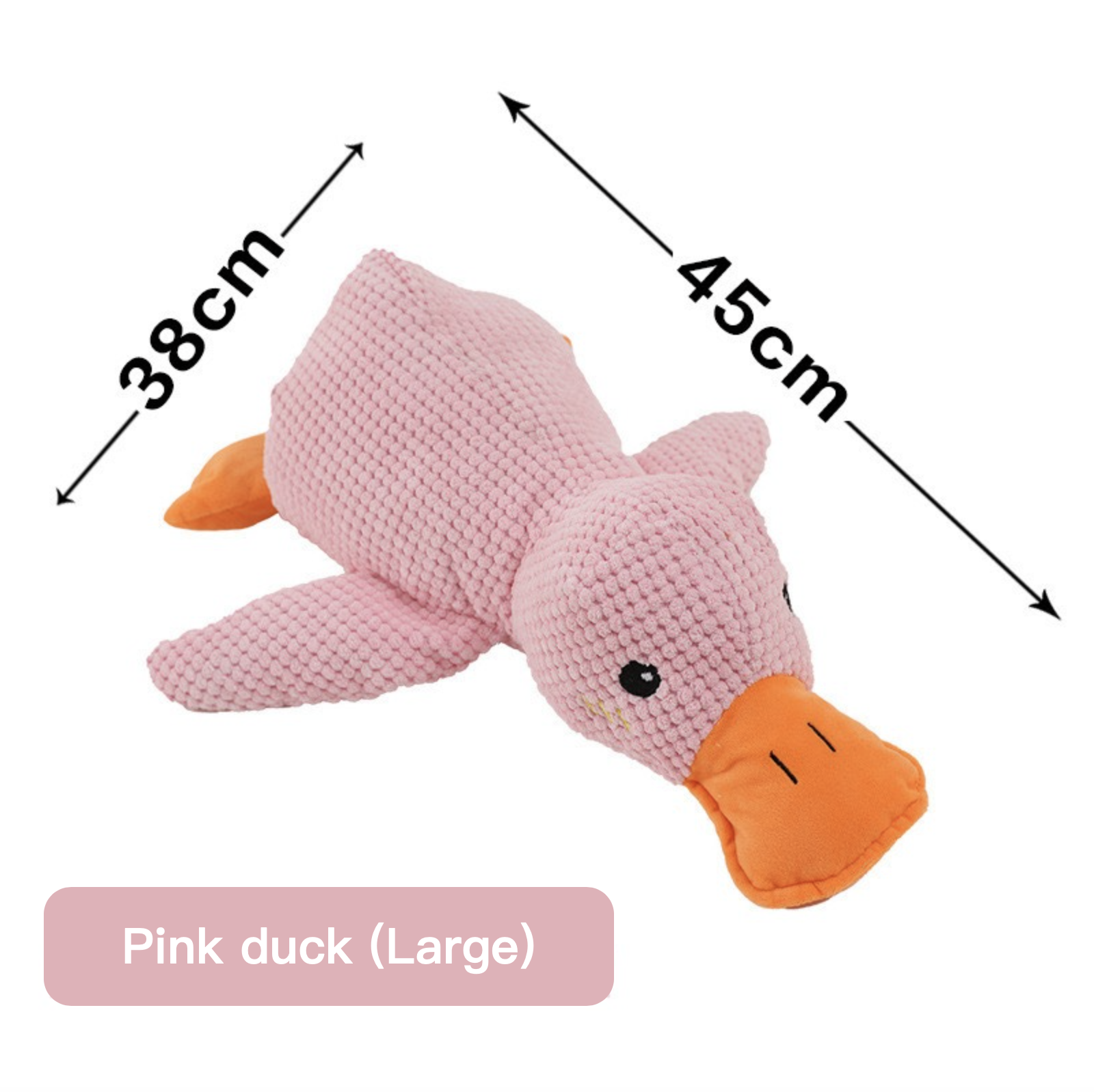 Squeaky Chewing Dog Toy Crooked Nosed Duck 3 Colors Blue Yellow Green