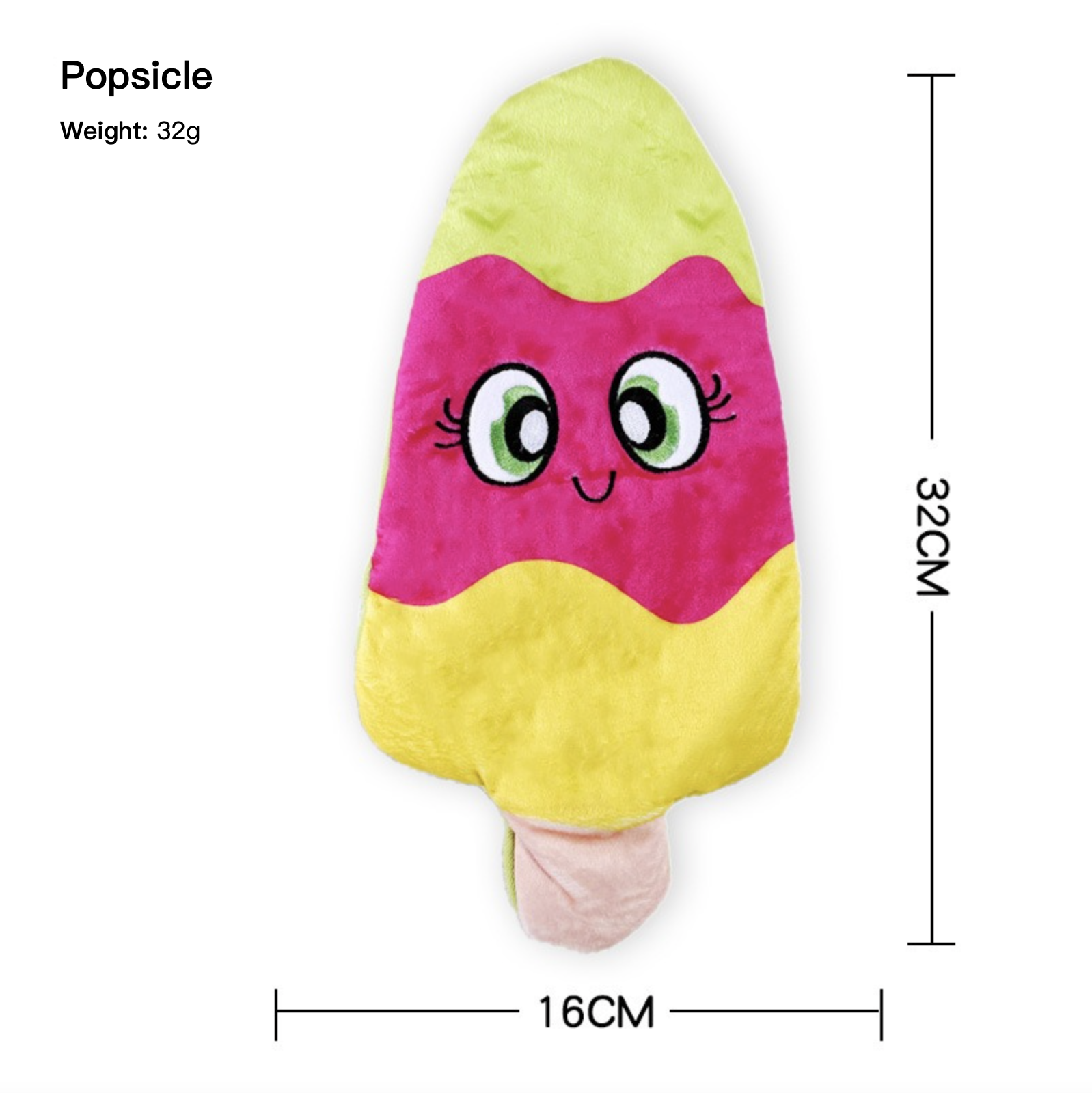 Summer Style Series Squeaky Paper Sound Dog Toy Shoe Watermelon Pineapple Beer Popsicle