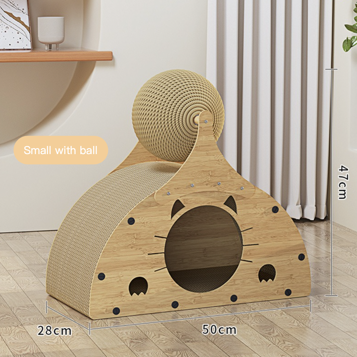 Multifunctional Cat Scratcher Wear-resistant Integrated Vertical Corrugated Paper Cat Toy