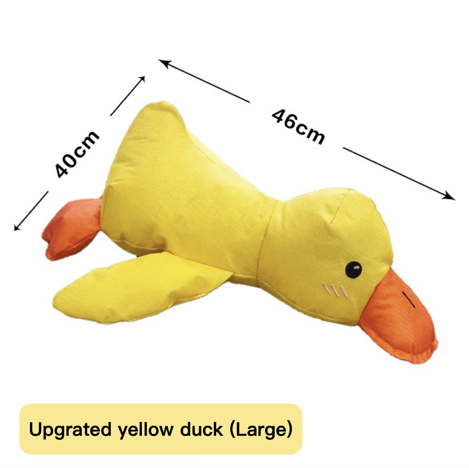 Squeaky Chewing Dog Toy Crooked Nosed Duck 3 Colors Blue Yellow Green