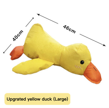 Squeaky Chewing Dog Toy Crooked Nosed Duck 3 Colors Blue Yellow Green