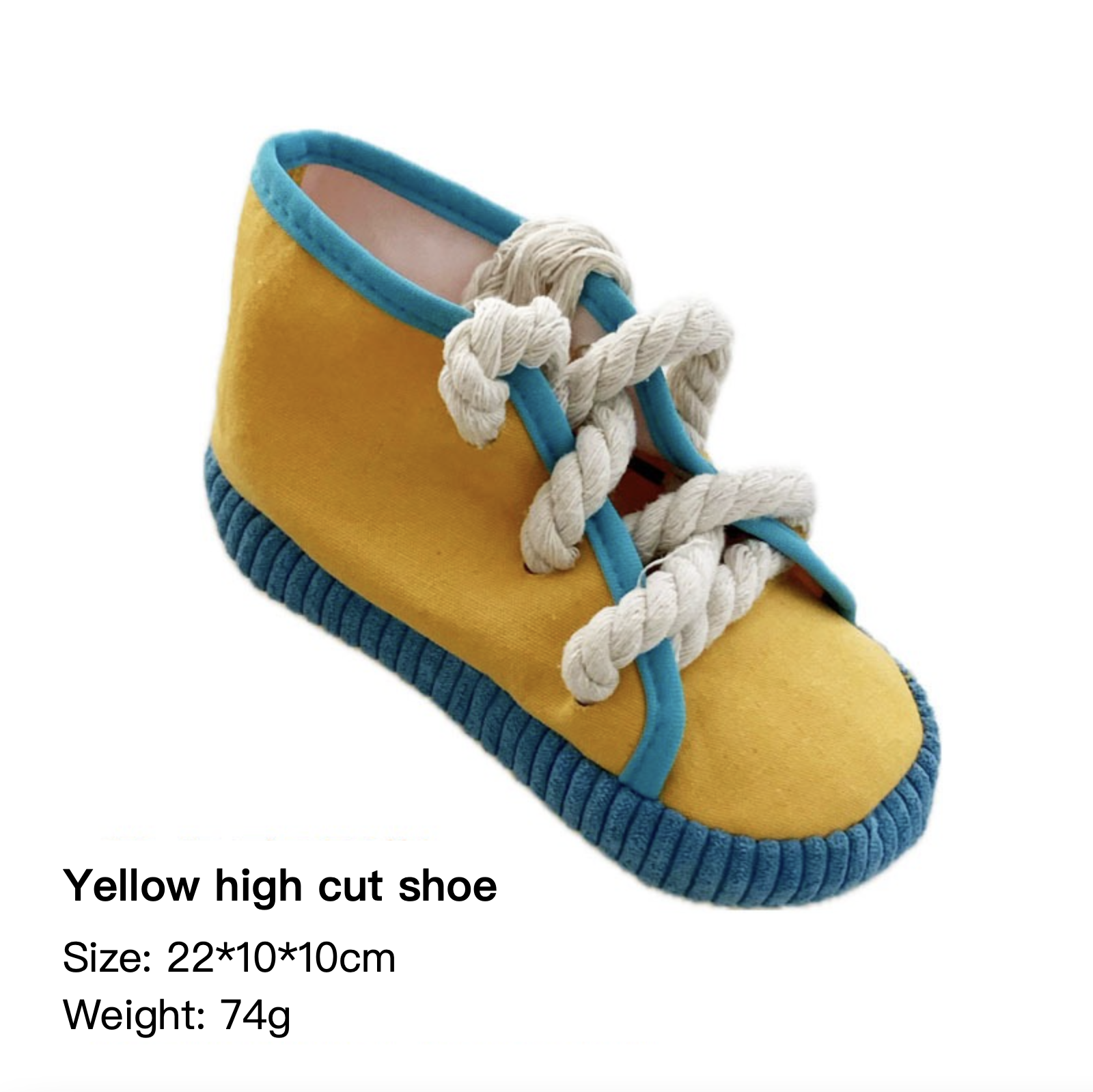 Washable High & Low Cut Shoe Bite-resistant Squeaky Hidden Food Dog Toy 5 Colors