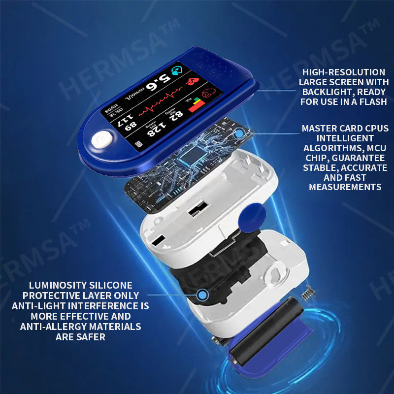 HERMSA™ Next-Generation Intelligent Multifunctional Non-Invasive Laser Blood Glucose Meter