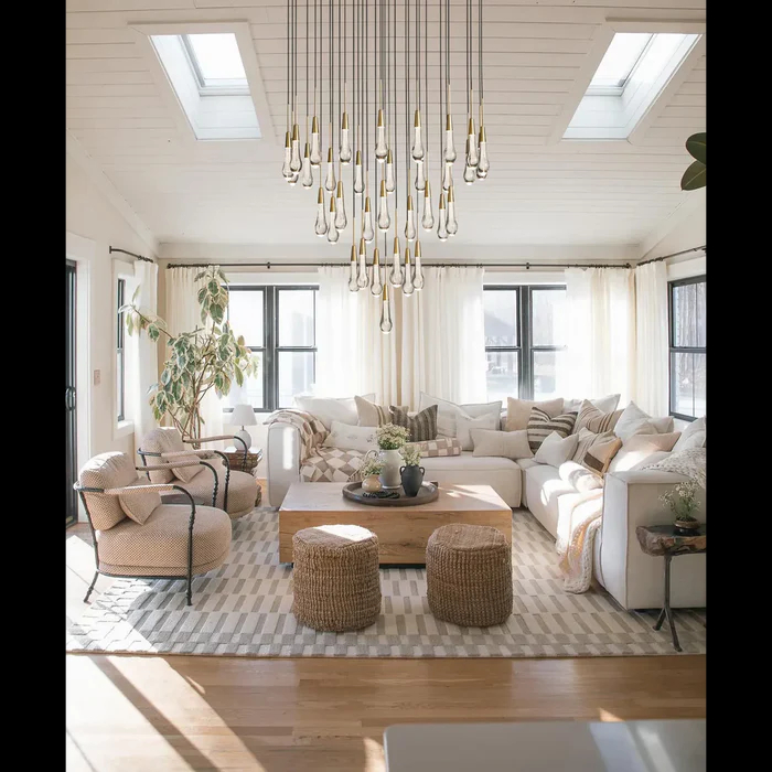 Soltaire Round Chandelier 17"24"36"58"