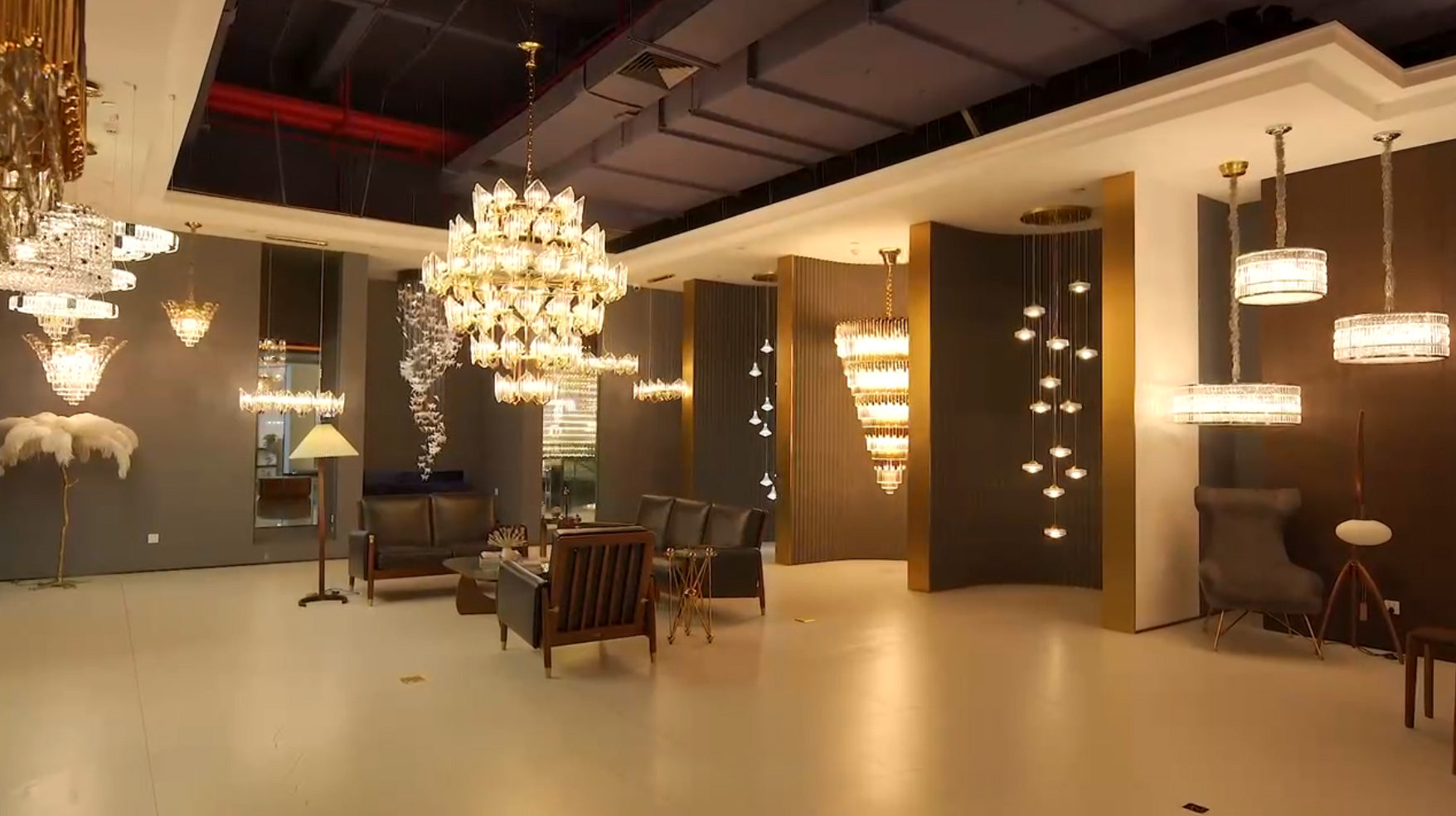 Elegant Mid-Century Modern Brass & Leather Wall Sconce with Linen Shade