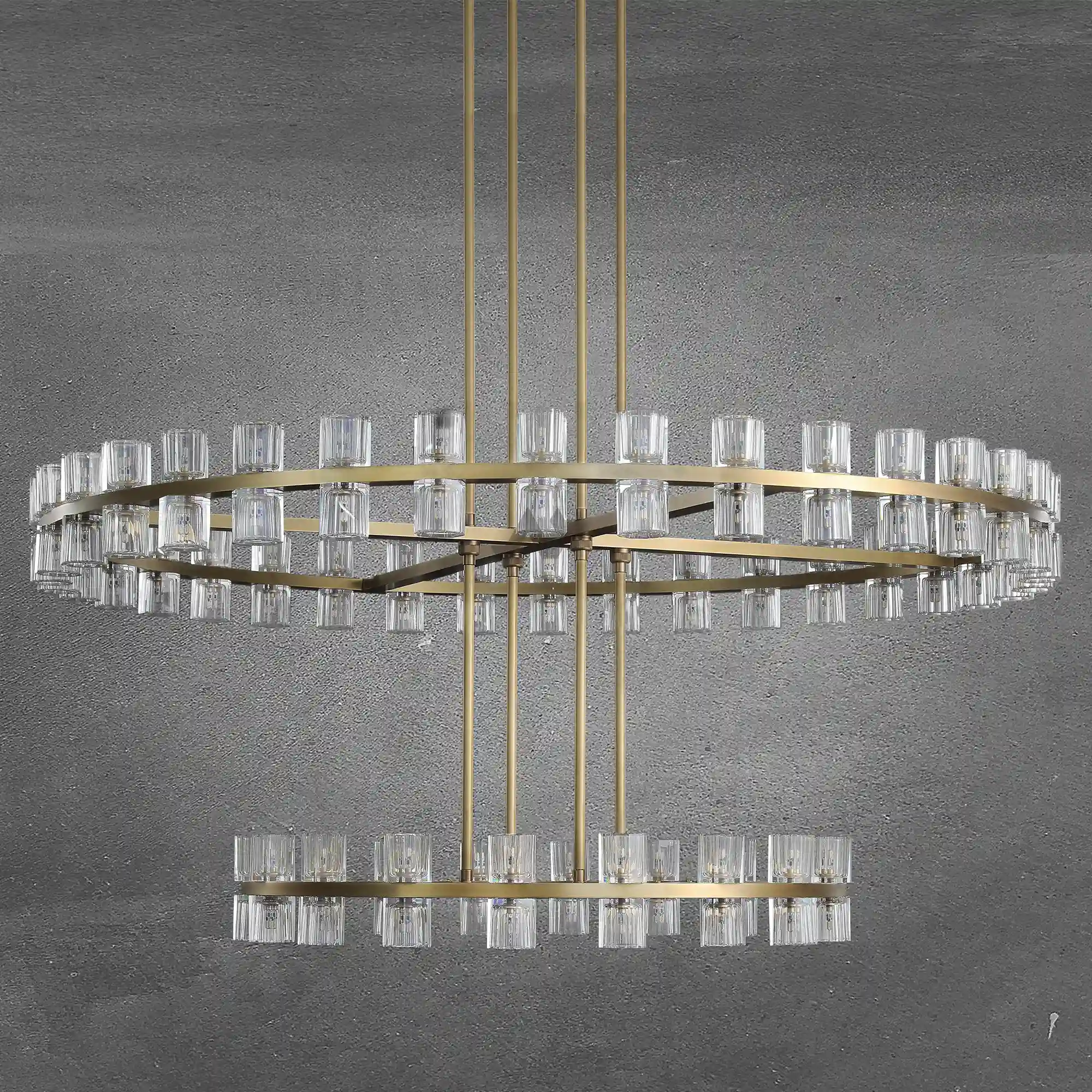 Reger Round Two-Tier Chandelier 