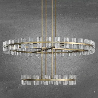 Reger Round Two-Tier Chandelier 