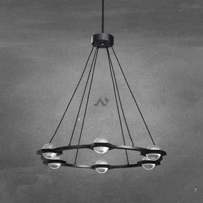 Planet Round Chandelier