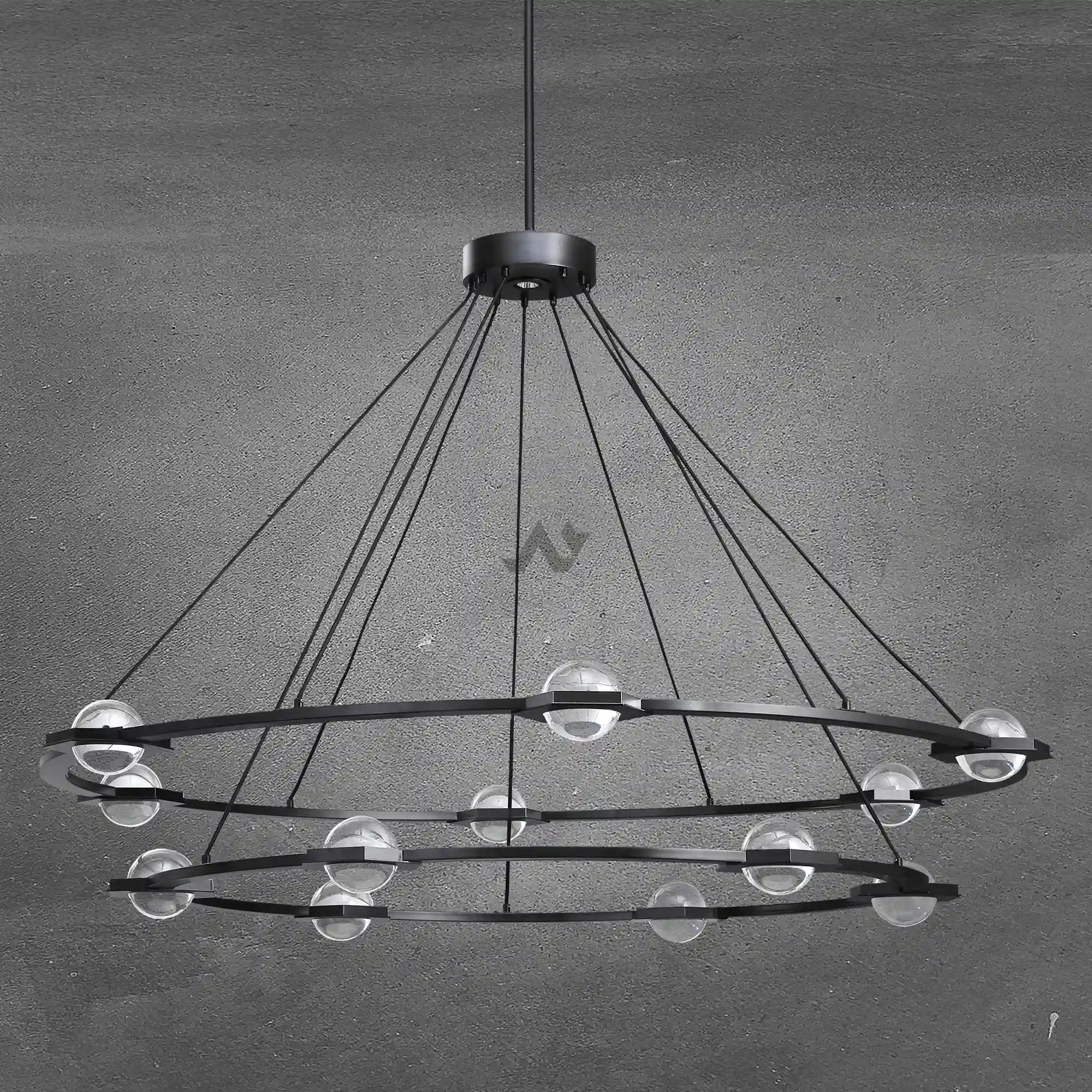 Planet Two-Tier Round Chandelier 